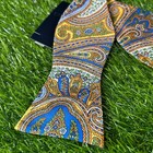 Cremieux Silk Bow Tie Paisley Self Tie Adjustable Neckwear Formal Event Mens Nwt