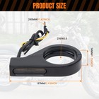 2x Motorcycle Fork Clamp Front 39-41mm Led Turn Signal Light Blinker White amber