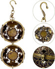 Hanging Censer Incense Burner With Chain Brass Incense Burner With Lid Ball Shap
