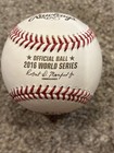 John Lackey Autographed 2016 World Series Chicago Cubs Baseball Jsa Witnessed