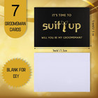 8 Pcs Groomsmen Proposal Cards 7 Will You Be My Groomsman And 1 Best Man Card Wi