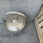Vintage Hammered Aluminum Ice Bucket Retro Barware 1950 s Made In Italy By Nasco