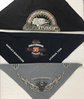 Lot Of 3 Vintage Harley Davidson Sturgis Rally Bandanas Black Gray