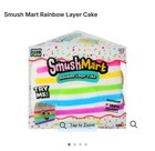 Smushmart Rainbow Layer Cake Squishy Crazy Fun Scented Tik Tok Rare Toy New 5 