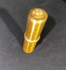 Vintage 60   s Revlon Lipstick Case  Empty Lipstick Holder Brushed Gold Tone