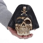 Chezmax Funnuf Realistic Human Skull Resin Statue Head Skeleton Ghost Whisper   