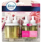 8 Febreze Noticeables Dual Scented Oil Refills Cranberry Cheer  total 4 Packs 