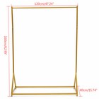 160cm Heavy Duty Clothing Rack Gold Garment Rack Wedding Boutique Display Rack