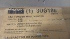 Dayton 3ug18 208 240vac 50 Cfm Recessed Electric Wall-mount Heater