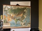 Vintage School Map Of Asia