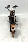 Rustic Collectible Brown Metal Motorcycle Handmade Iron Art Model Sculpture