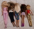 Lot Of 5 Vintage Mattel Barbie Dolls