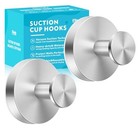 2pcs Suction Cup Hooks For Shower inside Pro-sliver