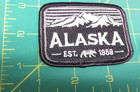 New Embroidered Alaska Patch - Alaska Est 1959 With Mountain Scene And Bear