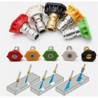 5pcs Pressure Washer Spray Tips Nozzles High Power Kit Quick Connect 1 4  Set