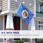 Anley 2pcs Fly Breeze 3x5 Ft Minnesota State Flag - Minnesota Mn Flags Polyester
