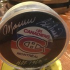 Maurice Rocket Richard Montreal Canadiens Signed Autograph Hockey Puck