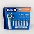 Oral-b Crossaction Electric Toothbrush Replacement Brush Heads  10 Count 