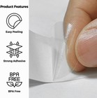 1000 Clear Circle Stickers For Sealing - 1  Round Transparent Labels   3x Strong