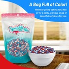 Patriotic Sprinkles Red White And Blue For Decorating Cupcakes  Cakes  Cookie   