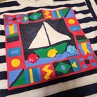 Vtg Zoodles Set Boys Size 7 Nautical Summer Sailboat Beads Beach Tshirt Shorts