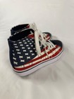 Heelys Usa Flag High Top Roller Shoes Youth Size 5 Red White Blue Wheels Skate