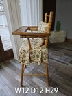 Vintage Cass Toys Wooden Doll High Chair Antique Toy Old Dolly Girl Made In Usa