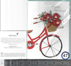 F - 1   Papyrus    Hallmark  Embellished Christmas  Card With Matching  Envelope