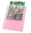 Pink Open Ended Flat Top Anti-static Bag Antistatic Poly Bags 2mil Electronic
