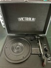 Victrola Portable Bluetooth Suitcase Record Player With 3-speed Turntable -black
