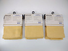 Lot Of 3 Broyhill Grommet Window Panel Tisbury Curtain 37  X 63  Yellow New