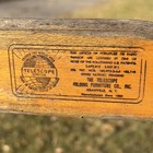 Vintage Telescope Folding Chaise Lounge Webbed Aluminum Yellow Blue Patio Usa