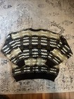 Sears Men   s Vintage Knit Sweater - Size Large Brown Patterned