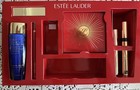 2026 New Est  e Lauder Holiday Makeup Set  6 Makeup Items  rose    Red Train Case