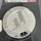 1999 P Australia Silver Dollar Ngc Ms70 P100 Kookaburra