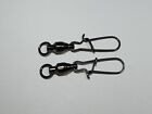 Fishing Ball Bearing Swivel Duo Lock Clip Snap   24 Pcs Size  0 To  6