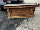 Vintage Country Store Oak Counter Cash Wrap - 69 5    L X 30 5    H X 23 5    Deep