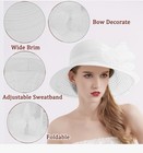 Kentucky Derby Church Dress Hat Mesh Bridal Tea Party Wedding Hat Wide Brim