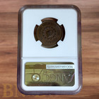 1863 Gustavus Lindenmueller Civil War Hard Times Token Ngc Ms63bn