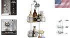 Polished Chrome Shower Caddy - Anti-swing   Rust Resistant For Perfect Storage