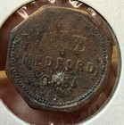 C  1900s Medford Oregon Quiz Saloon Merchant Trade Token Good For 10 Cents
