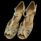 New Womens Size 8 5 Diamant Dance Shoes  Gold 