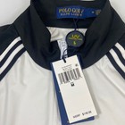 Polo Golf Ralph Lauren Womens M Black White Striped Uv Golf Jacket New