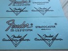 2set Fender Stratocaster Custom Shop Guitar Headstock Waterslide Transfer Decals