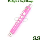 Led Medical Diagnostic Reusable Penlight   Pupil Gauge Pink