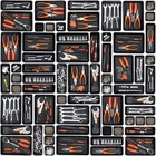 45 Pack Tool Box Organizer Toolbox Drawer Tray Divider Black Trays Garage Desk