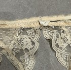 Vintage 70s Victoria   s Secret Lace Garter Belt Ivory Sheer Floral Medium Usa