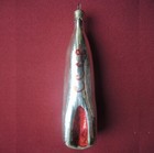 Christmas Ornament Rocket 1960   ussr   Old Soviet Space Propaganda Glass Bulb