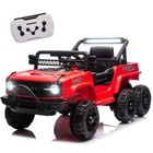 12v Kids Ride On Truck Electric Car Vehicle Toy 6-wheels Jeep With Remote Red