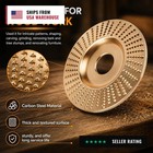 3pcs Angle Grinder Wood Carving Disc Set For 4    4-1 2   Tungsten Carbide Sandi